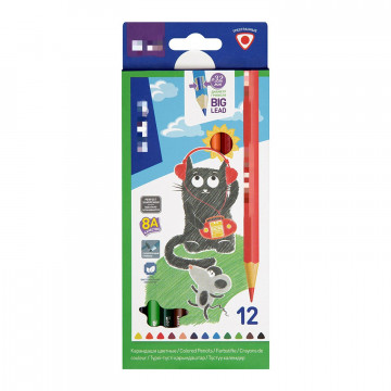 Карандаши 12 цв. Berlingo Supersoft трехгранные