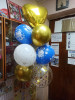Набор фонтан из 10 гелиевых шаров + 1 фольгированный шар