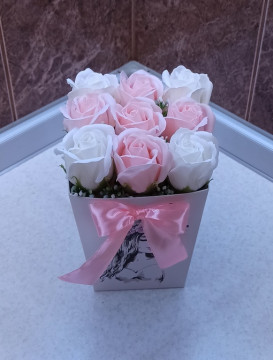 Букет из 9 мыльных роз