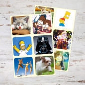 Стикеры 5х5 см - 20 шт.