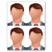  3,5 см * 4,5 см 4шт.