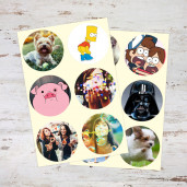 Стикер круглый 50х50 мм - 20шт