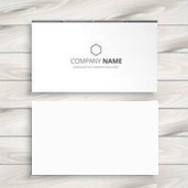 Визитка ч/б односторонняя 250г/м - 100шт